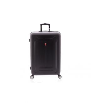Troler Mare ABS - 4 Roti Duble - Cifru TSA - GLADIATOR BEETLE - MG 48 - 76 cm - Negru ieftin la reducere