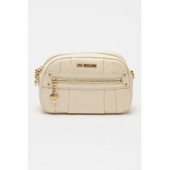 Geanta crossbody cu buzunar cu fermoar