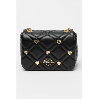 Geanta crossbody cu detalii cu inima
