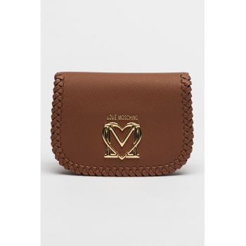Geanta crossbody cu detalii impletite