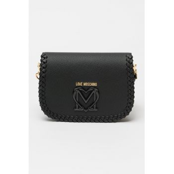 Geanta crossbody cu detalii impletite