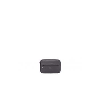 Geanta crossbody cu logo metalic