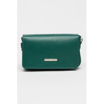 Geanta crossbody de piele cu bareta detasabila
