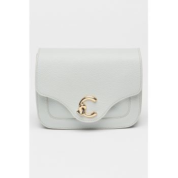 Geanta crossbody de piele cu logo C-Me