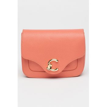 Geanta crossbody de piele cu logo C-Me
