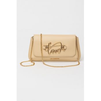 Geanta crossbody de piele ecologica cu bareta lant