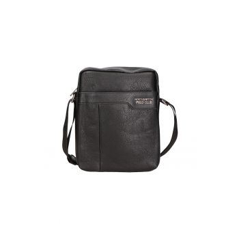 Geanta crossbody de piele ecologica - Negru