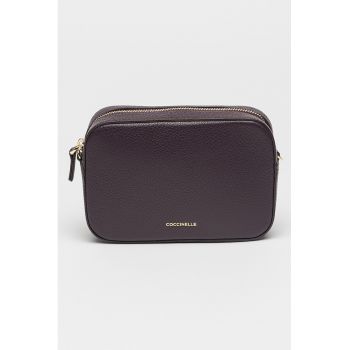 Geanta crossbody din piele cu bareta detasabila