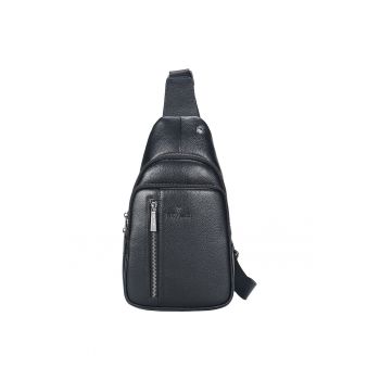 Geanta crossbody din piele cu logo