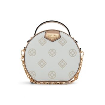 Geanta crossbody din piele ecologica cu detalii in relief Aluma