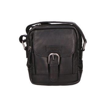 Geanta crossbody unisex de piele cu bareta ajustabila