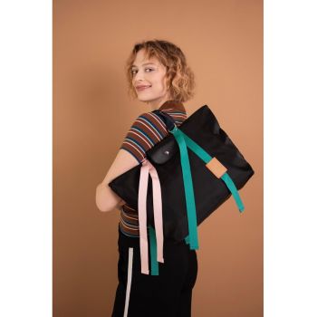 Geanta dama  Amaris - neagra - material hidrofob - dimensiune One Size