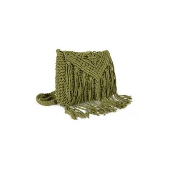 Geanta dama  Arona - verde - dimensiune unica - stil macrame