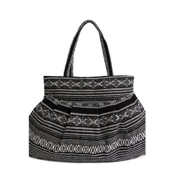 Geanta dama  Jolene - neagra - dimensiune One Size - stil etno - format A4