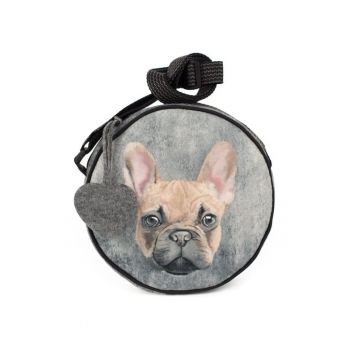 Geanta dama  Mini Zoo - bej - dimensiune unica - material din poliester - cu grafica animaliera
