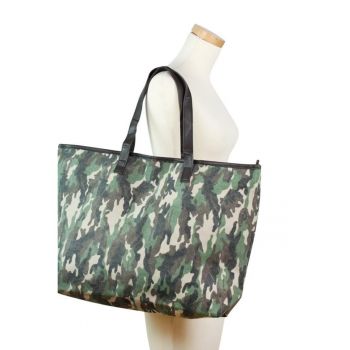 Geanta dama  model Moro Style - verde - dimensiune One Size - inchidere cu fermoar si magneti.