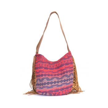 Geanta dama  stil boho - multicolor - dimensiune unica