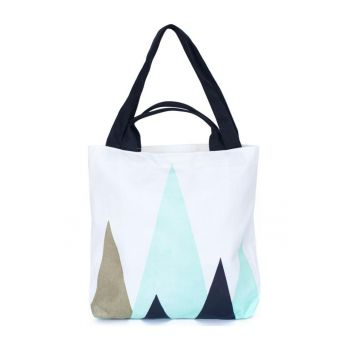 Geanta de dama  Fancy Shopper - neagra - dimensiune unica - cu doua tipuri de manere