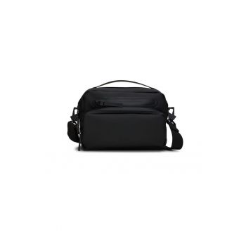 Geanta de umar  Cargo Box - impermeabila - buzunare interioare/exterioare - negru - 18x25x10cm