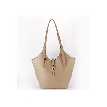 Geanta nude inchis mare cu borseta detasabila  DTL706-3 16 17832