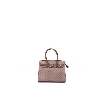 Geanta shopper din piele ecologica cu model logo