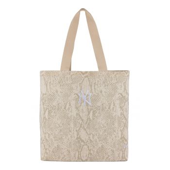 Geanta tote cu imprimeu cu aspect de piele de sarpe New York Yankees