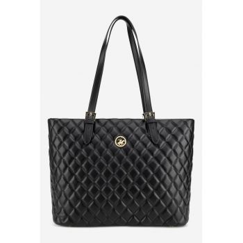 Geanta tote din piele ecologica cu aspect matlasat