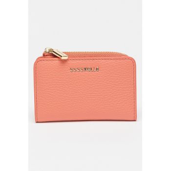 Portofel de piele cu aspect texturat Metallic Soft