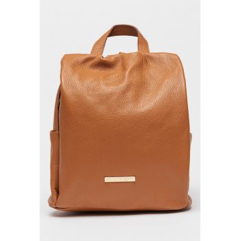Rucsac de piele cu bareta detasabila cu model