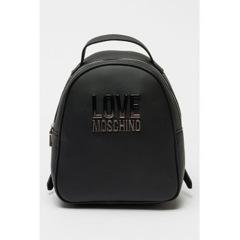 Rucsac de piele ecologica cu logo supradimensionat