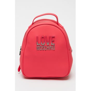 Rucsac de piele ecologica cu logo supradimensionat