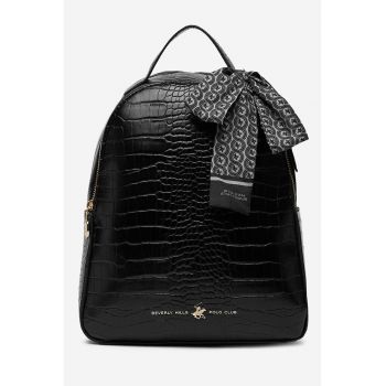 Rucsac de piele ecologica cu model de piele de crocodil