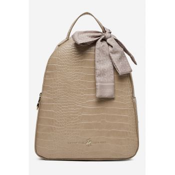 Rucsac de piele ecologica cu model de piele de crocodil