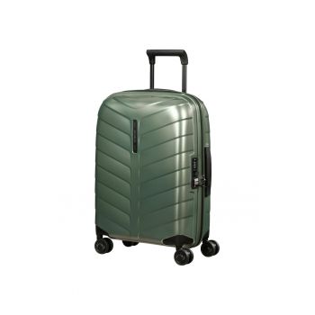 Troler de cabina  Attrix Spinner - expandabil - 55x40x20cm - verde
