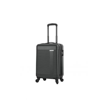 Troler de cabina  SW56205 - 55x35x22 cm - bagaj de mana - ABS - 4 roti 360° - negru