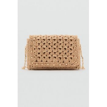 Geanta crossbody cu aplicatii cu tinte