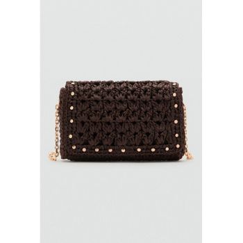 Geanta crossbody cu aplicatii cu tinte