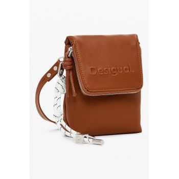 Geanta crossbody cu logo in relief