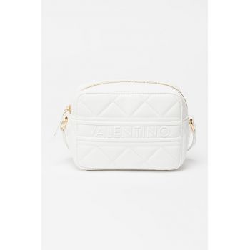 Geanta crossbody de piele ecologica cu logo in relief Ada