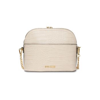 Geanta crossbody de piele ecologica cu model piele de reptila Bcherrie
