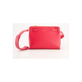 Geanta dama -  messenger - piele naturala - 25x18x7cm - curea