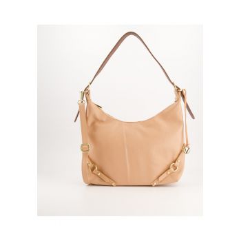 Geanta de umar -  piele naturala - roz - 28x37x9cm - cu 2 buzunare interioare - 1 buzunar exterior - curea reglabila.