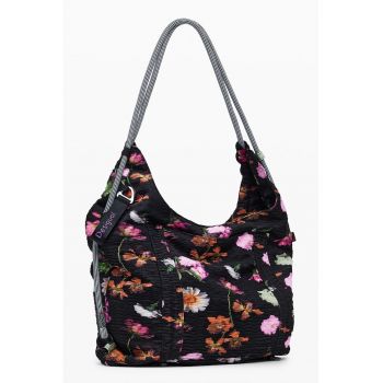 Geanta hobo cu imprimeu floral