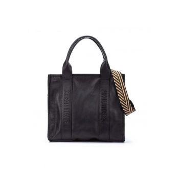 Geanta casual  Alcudia WHA-354 - piele naturala - negru