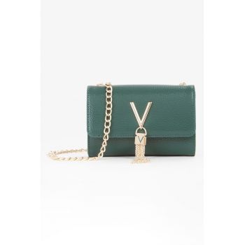 Geanta crossbody cu bareta din lant Divina