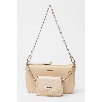 Geanta crossbody cu bareta din lant Naim