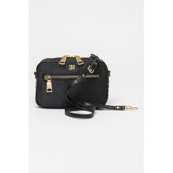 Geanta crossbody cu logo metalic Banks