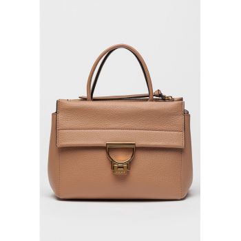Geanta crossbody de piele cu aspect granulat Arlettis Signature