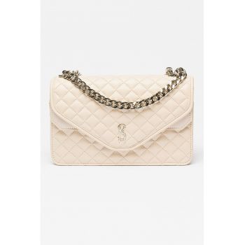 Geanta crossbody de piele ecologica cu aspect matlasat Senza