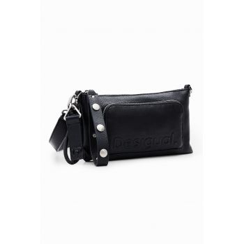 Geanta crossbody de piele ecologica cu buzunar frontal